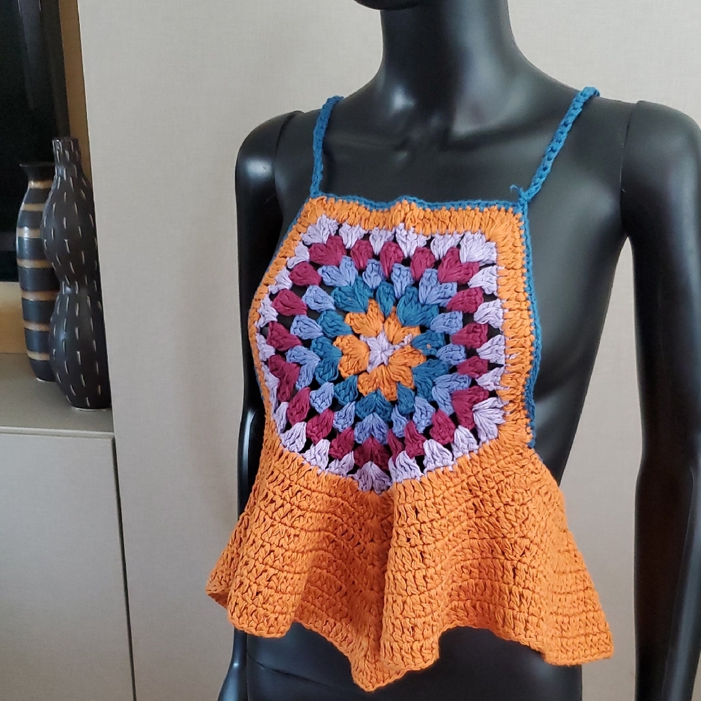 NWOT Free People Bella Crochet Top - Picture 1 of 13